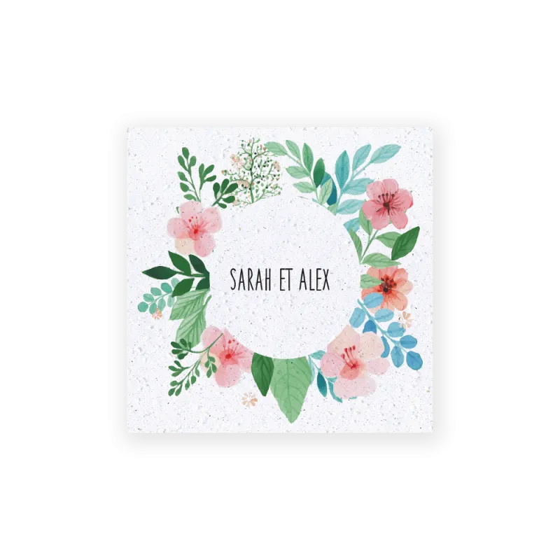 Faire-part "Champ de fleurs" | Papierfleur, le papier qui fleurit