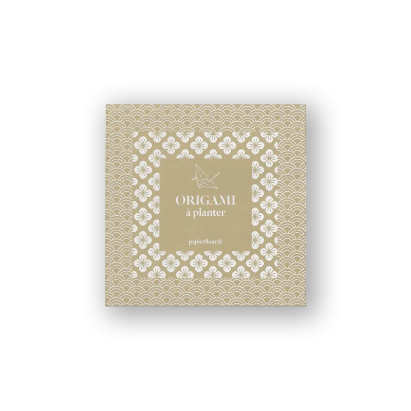 Pack origami à planter vert ou rouge | Papierfleur, le papier qui fleurit