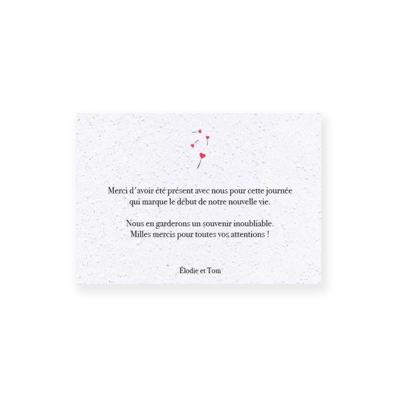 Carte remerciement à planter « Pissenlit » | Papierfleur.fr, le papier qui fleurit