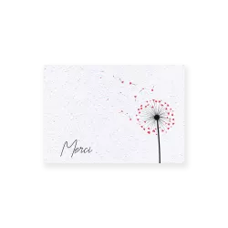 Carte remerciement à planter « Pissenlit »