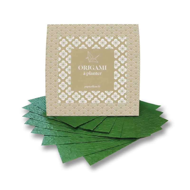Pack origami à planter vert ou rouge | Papierfleur, le papier qui fleurit