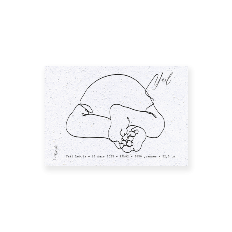Faire-part de naissance Premiers instants | Papierfleur