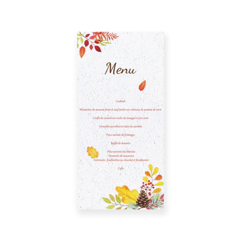 Menu à planter ! | Papierfleur, le papier qui fleurit