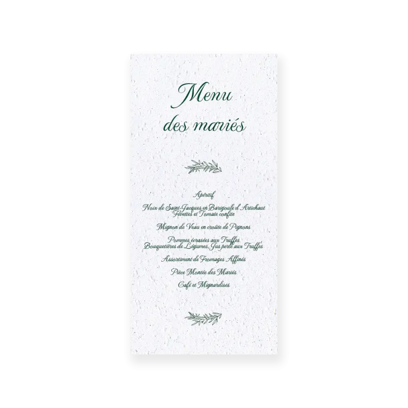 Menu à planter ! | Papierfleur, le papier qui fleurit