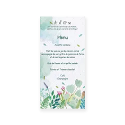 Menu à planter « Feuillage »