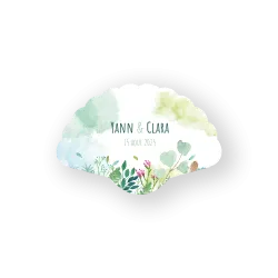 Éventails-programmes de mariage à planter, 100% personnalisable
