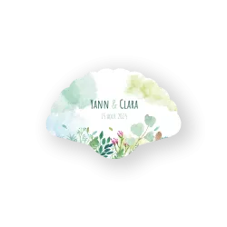 Éventails « programmes de mariage à planter »