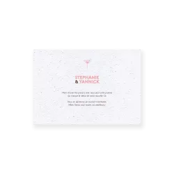 Carte remerciement « Dans le vent »