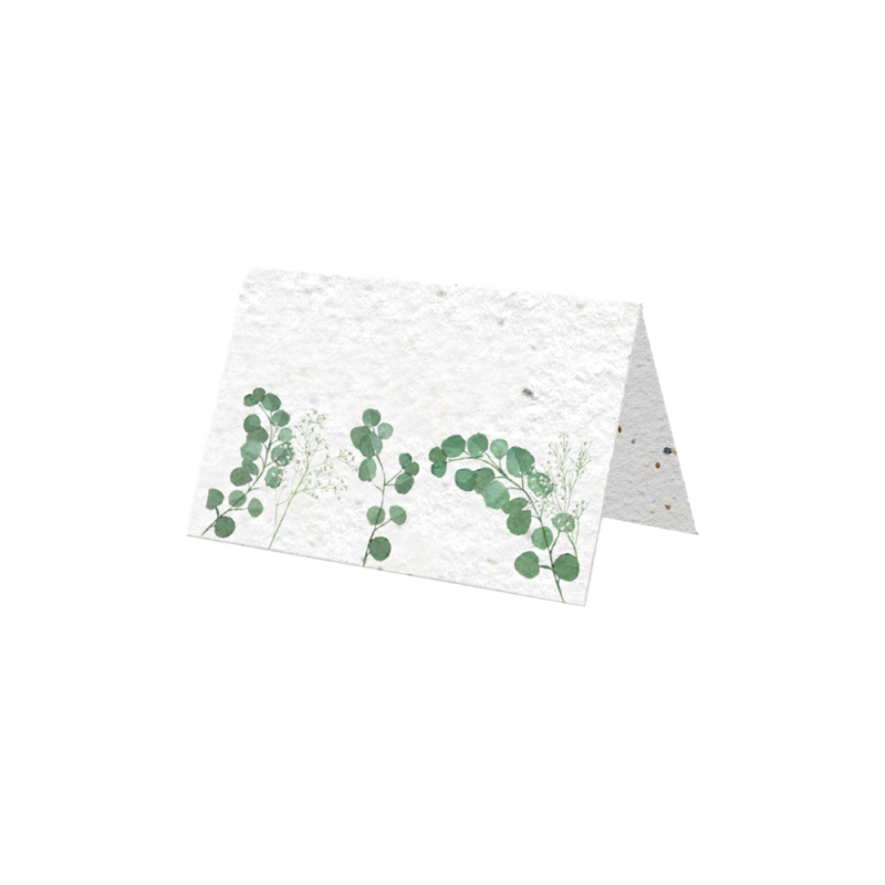 Marque place "Eucalyptus" | Papierfleur, le papier qui fleurit