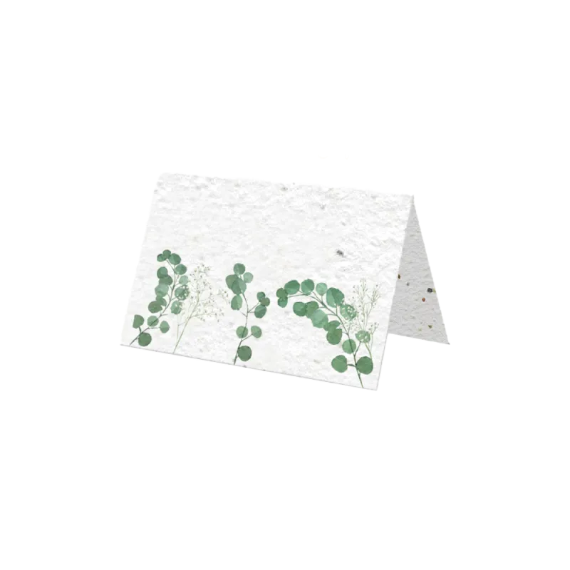 Marque place "Eucalyptus" | Papierfleur, le papier qui fleurit
