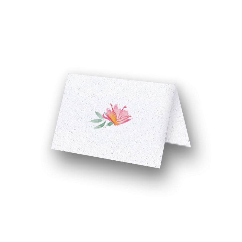 Marque-place "coeur de fleurs" | Papierfleur, le papier qui fleurit