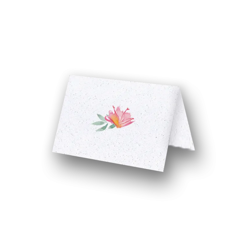 Marque-place "coeur de fleurs" | Papierfleur, le papier qui fleurit
