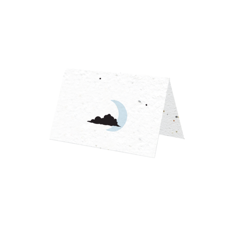 Marque place "Comme sur un nuage" | Papier Fleur le papier qui fleurit
