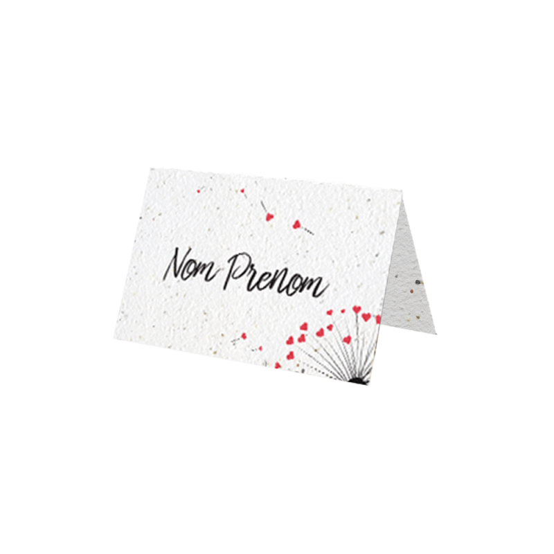 Marque place "Pissenlit" | Papierfleur, le papier qui fleurit