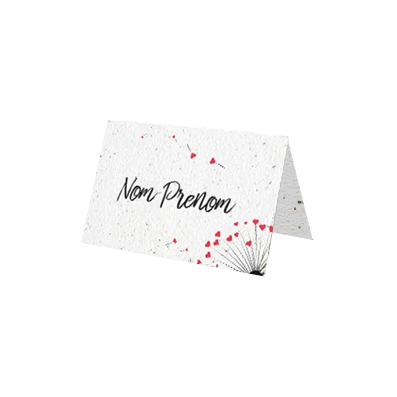 Marque place "Pissenlit" | Papierfleur, le papier qui fleurit