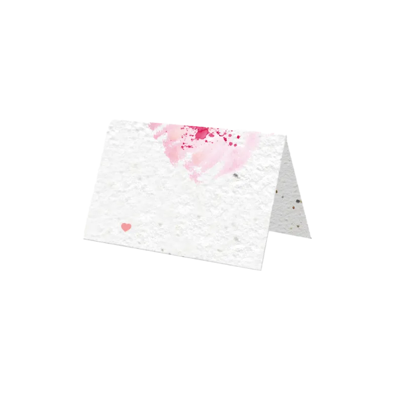 Marque places "La vie en couleur" | Papierfleur, le papier qui fleurit