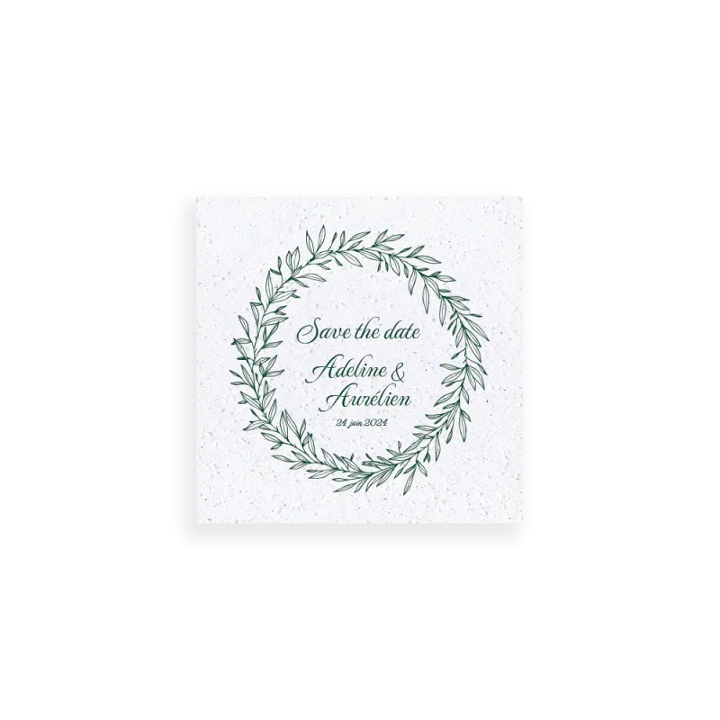 Save-the-date à planter | Papierfleur, le papier qui fleurit