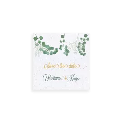 Save the date ensemencé « Eucalyptus »