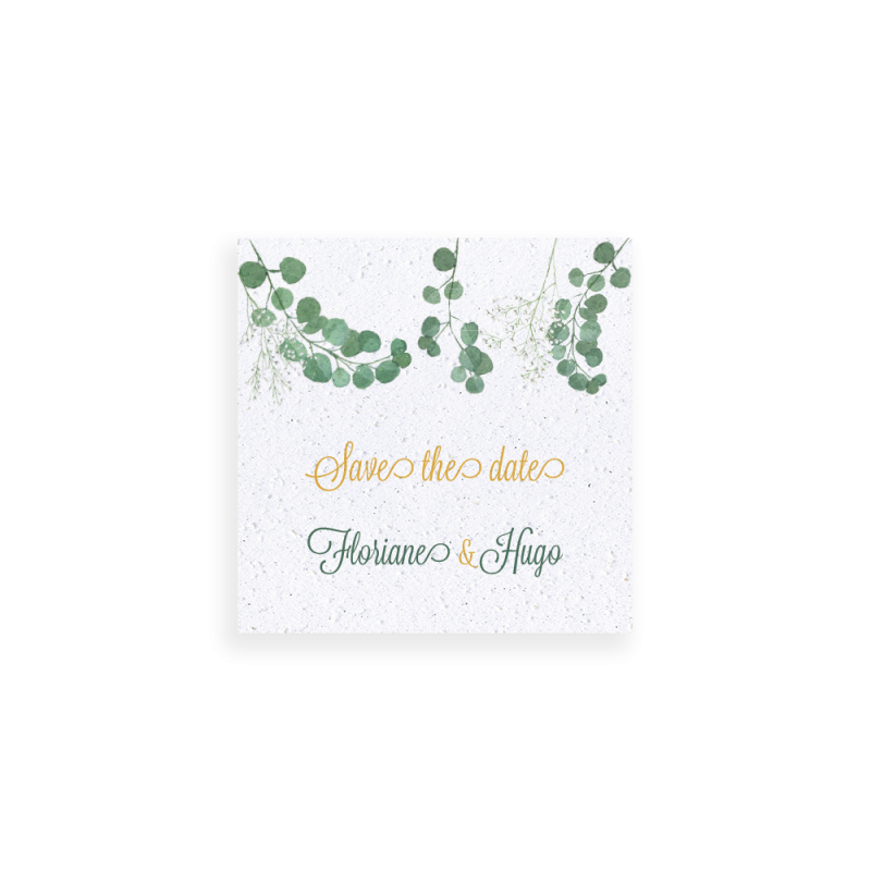 Save-the-date à planter | Papierfleur, le papier qui fleurit