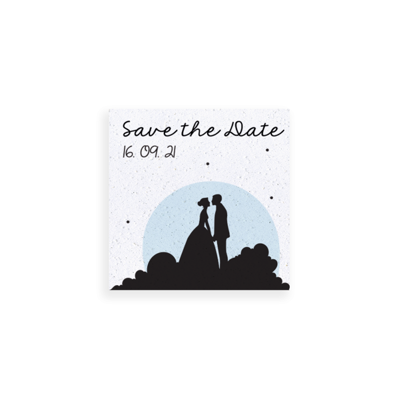 Save the date comme sur un nuage | Papierfleur, le papier qui fleurit
