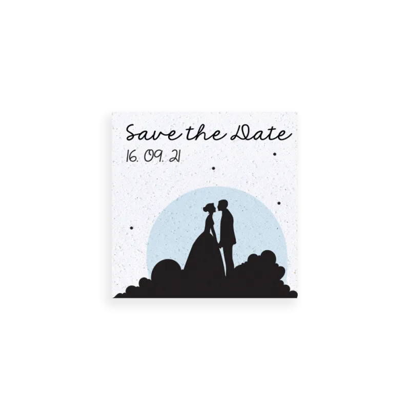 Save the date comme sur un nuage | Papierfleur, le papier qui fleurit