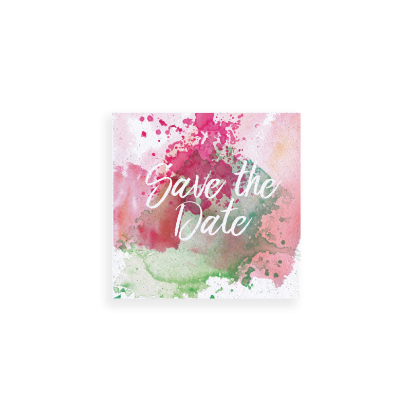 Save the date la vie en couleur à planter | Papierfleur, le papier qui fleurit