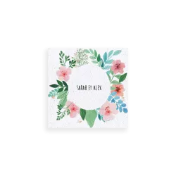 Save the date ensemencé « Champ de fleurs »