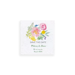 Save the date ensemencé « Un air printanier »