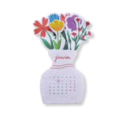 Calendrier à planter Bouquet Fleuri | Calendrier 2025 Papierfleur