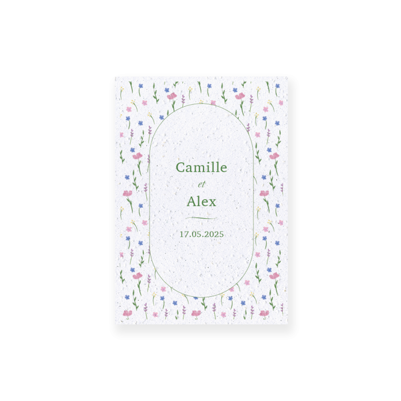 Faire-part à planter "Clairière" | Papierfleur, le papier qui fleurit