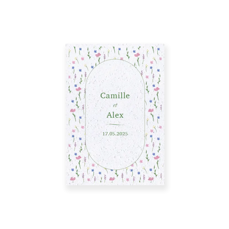 Faire-part à planter "Clairière" | Papierfleur, le papier qui fleurit