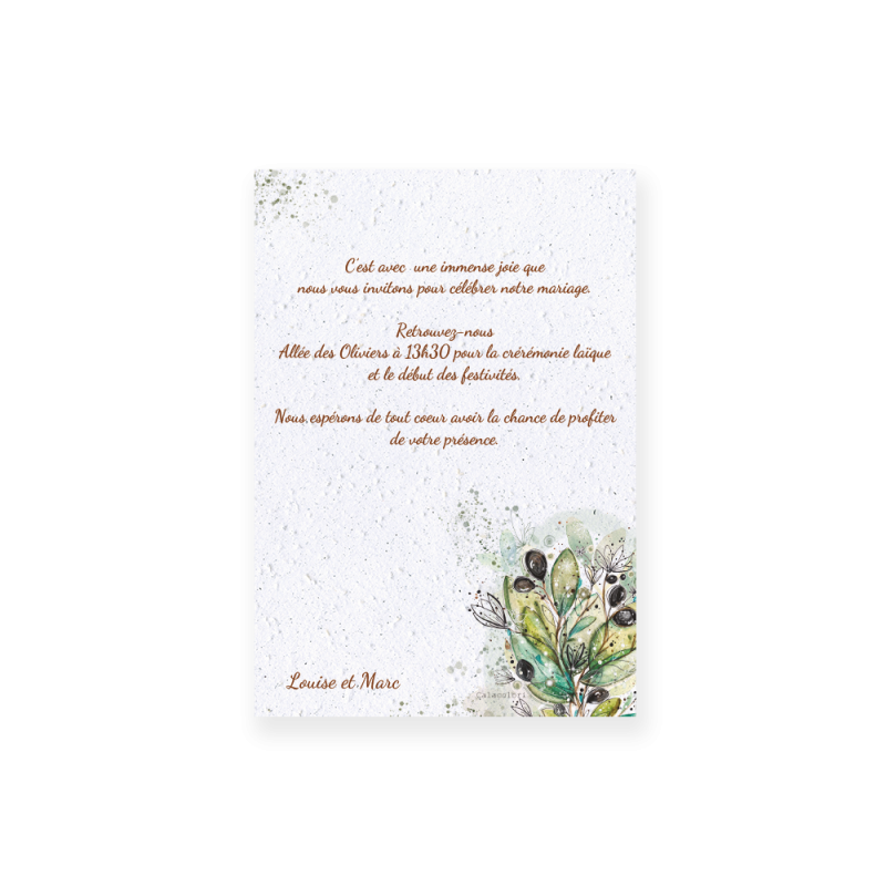 Faire-part à planter fleuri | Papierfleur, commande en ligne