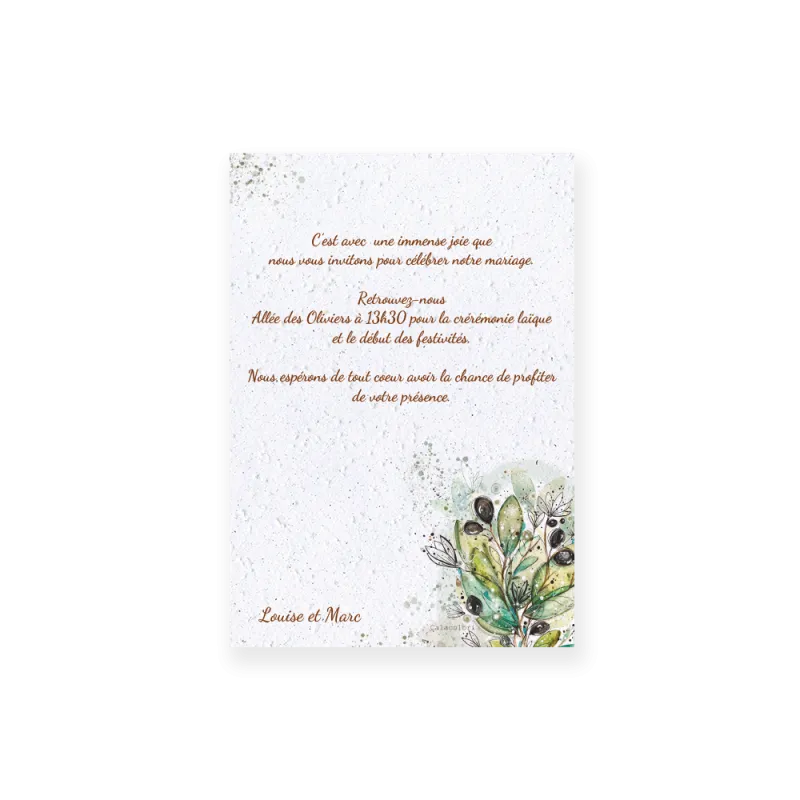 Faire-part à planter fleuri | Papierfleur, commande en ligne