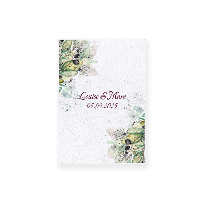 Faire-part à planter fleuri | Papierfleur, commande en ligne