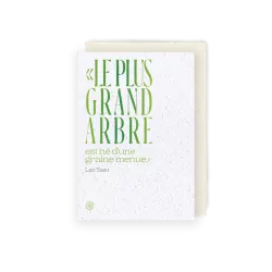 Carte à planter « Lao Tseu et le grand arbre »
