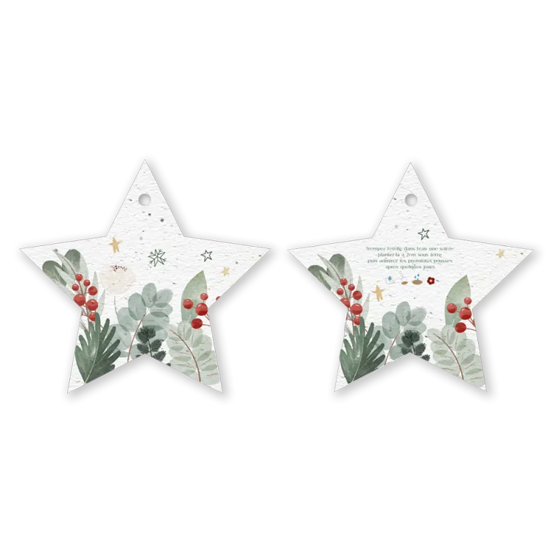 Boules de Noël à planter | Décorations en papier ensemencé
