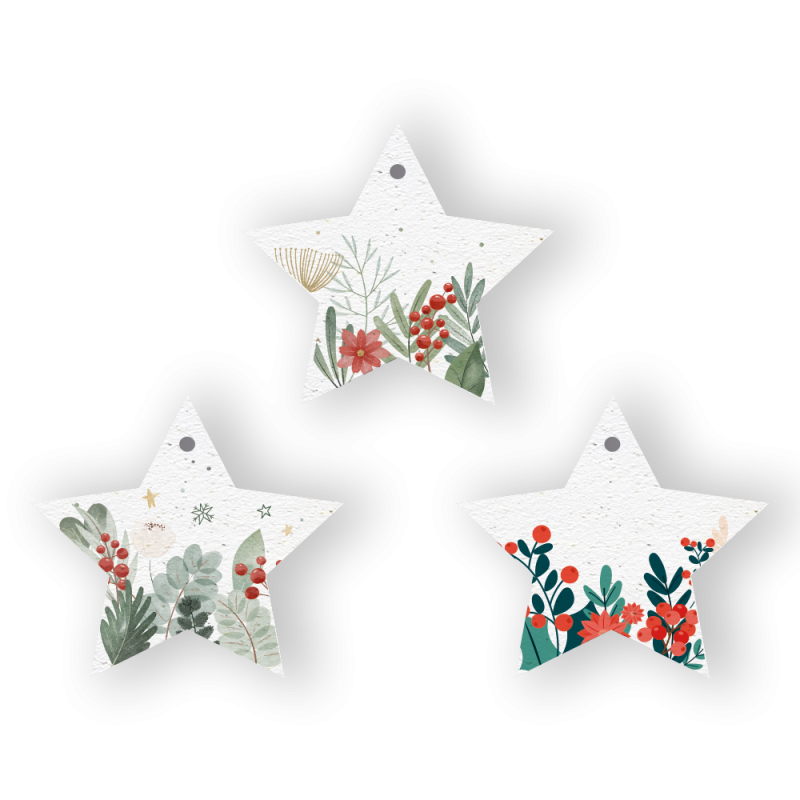 Boules de Noël à planter | Décorations en papier ensemencé
