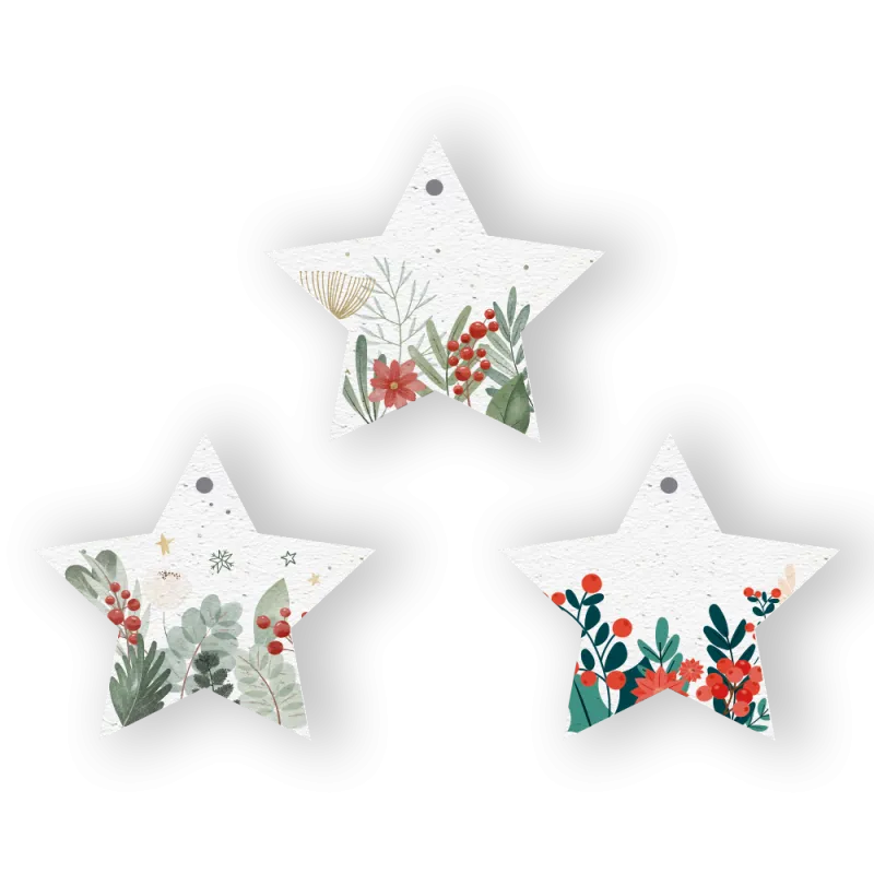 Boules de Noël à planter | Décorations en papier ensemencé