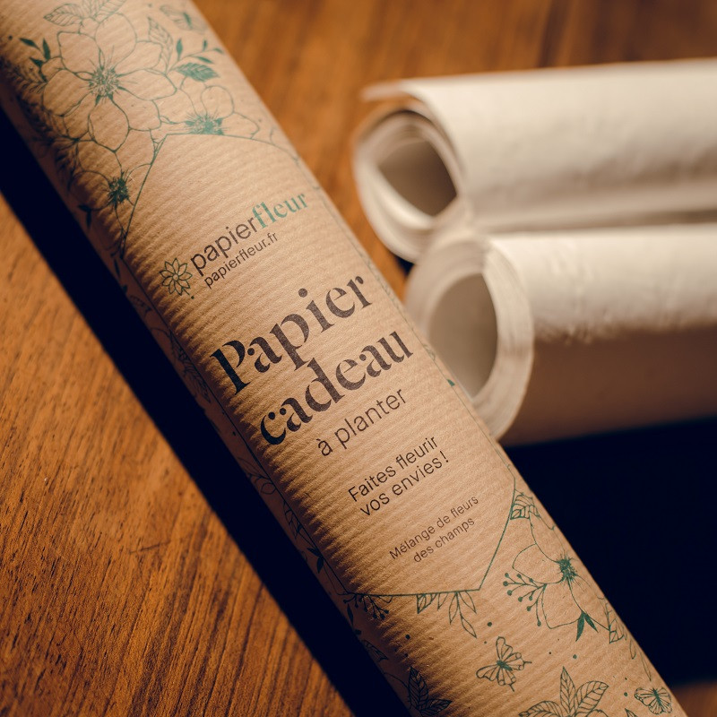 Rouleau de papier cadeau à planter, 3 m