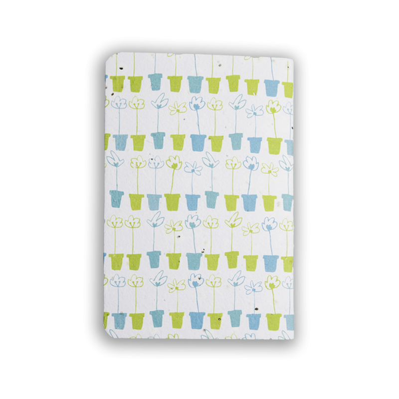Carnet "À fleur de pot" | Papierfleur.fr, le papier qui fleurit