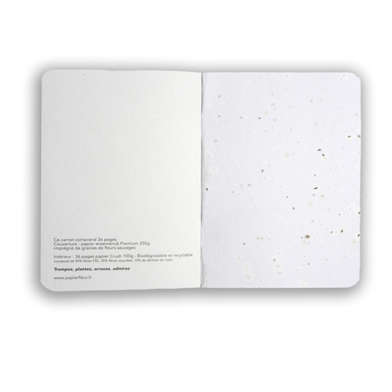 Carnet "À fleur de pot" | Papierfleur.fr, le papier qui fleurit