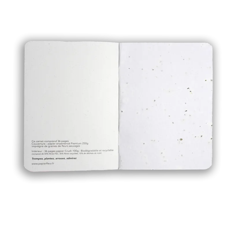 Carnet "À fleur de pot" | Papierfleur.fr, le papier qui fleurit