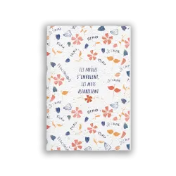 Carnet "Les mots fleurissent" | Papierfleur.fr, le papier qui fleurit