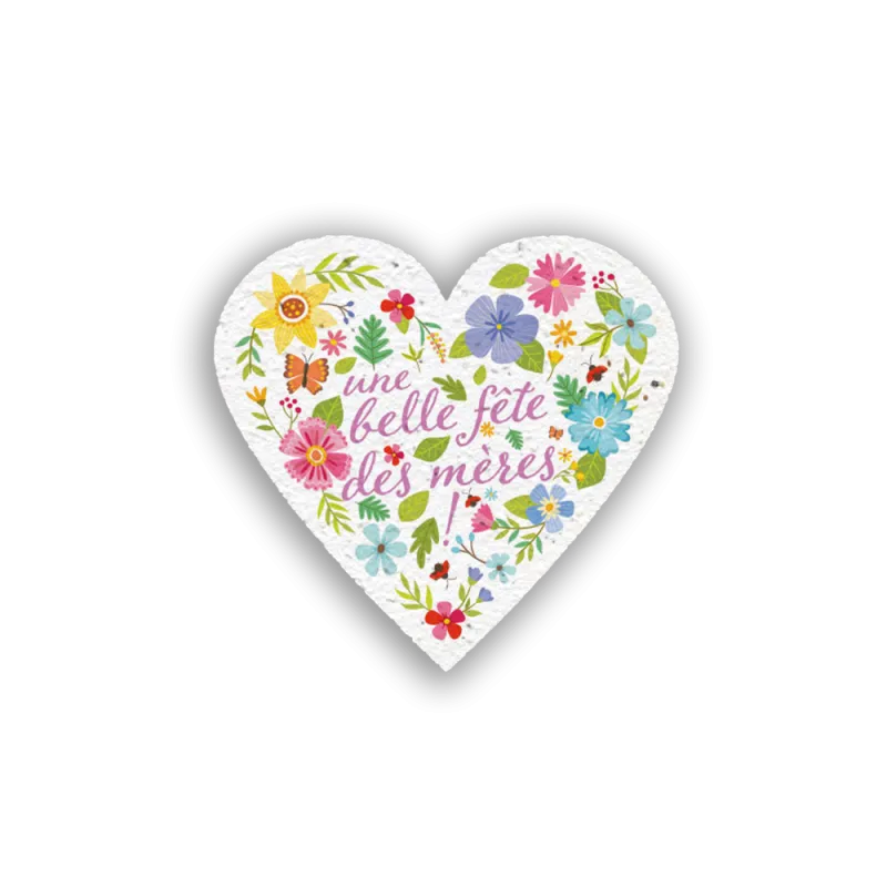 Coeur à planter - Une belle fête | Papierfleur.fr, le papier qui fleurit
