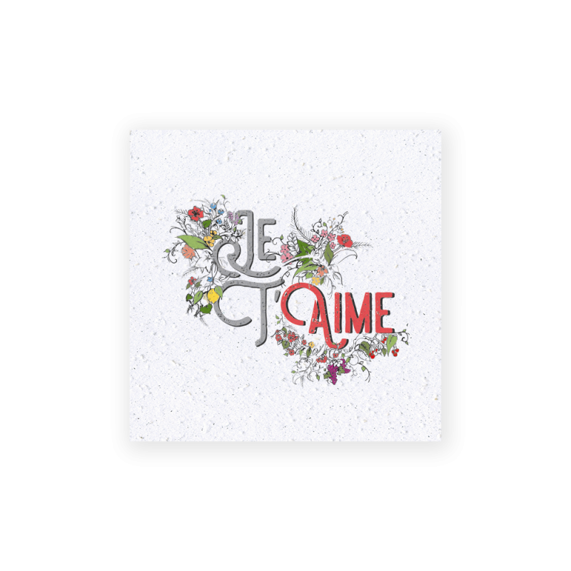 Carte à planter - Je t'aime, citronniers | Papierfleur.fr, le papier qui fleurit