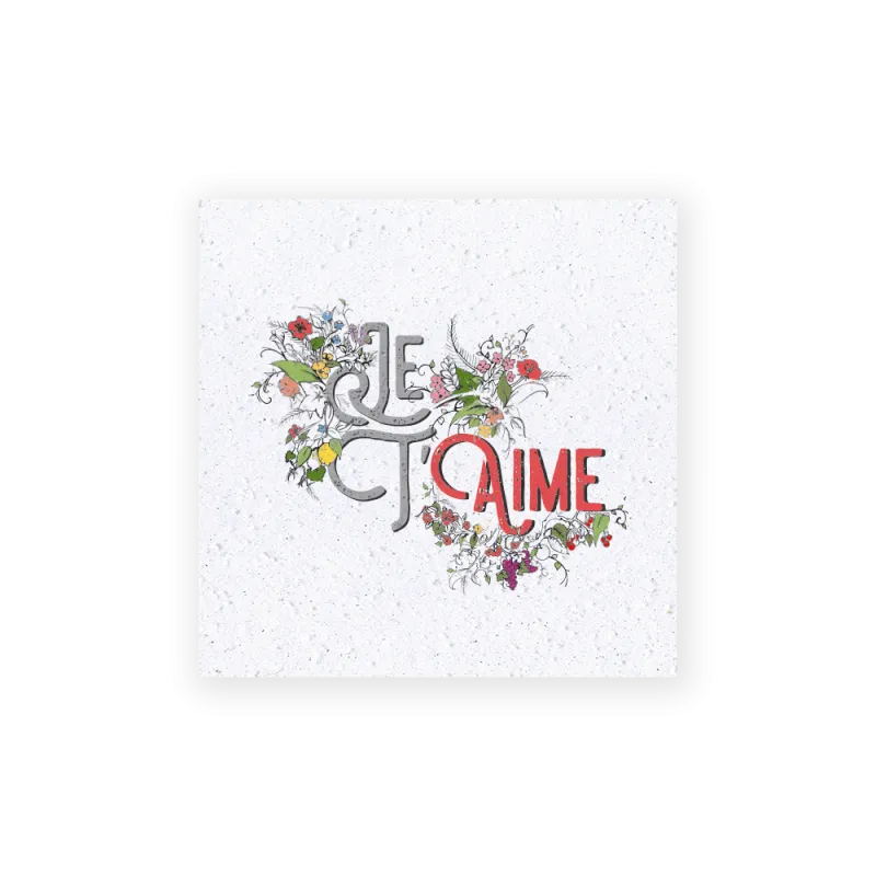 Carte à planter - Je t'aime, citronniers | Papierfleur.fr, le papier qui fleurit