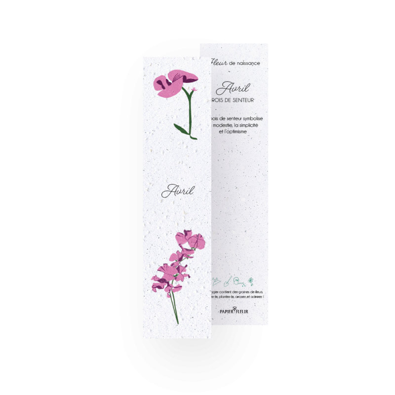 12 Marque-pages à planter - Fleurs de naissance | Papierfleur.fr, le papier qui fleurit