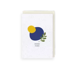 Carte à planter Bonne année « En Forme »