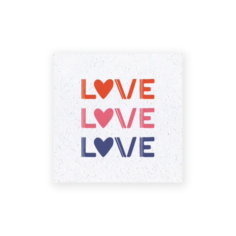 Carte à planter - All you need is love | Papierfleur.fr, le papier qui fleurit