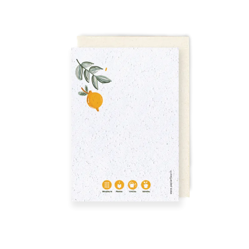 Carte anniversaire à planter - Fruity Birthday | Papierfleur.fr, le papier qui fleurit